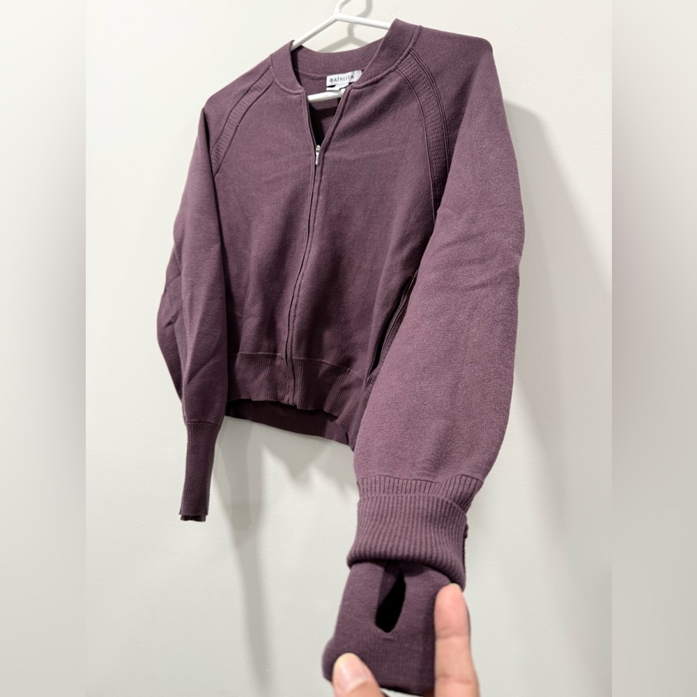 Athleta Mauve Zip-Up Jacket - Picture 2 of 10